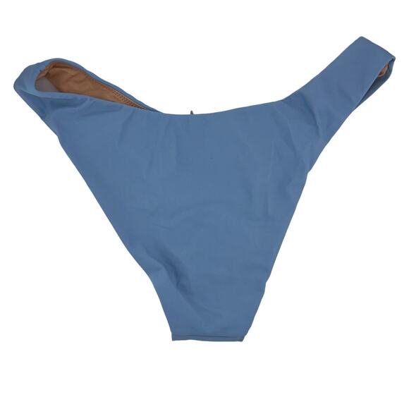 J. Crew Curved Waist cheeky Bikini Bottom Light Blue Size S NWT - Picture 2 of 3
